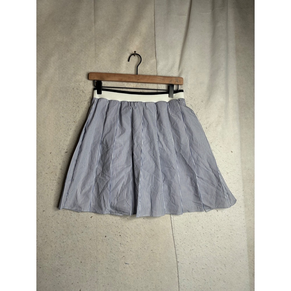 Uniqlo JW Anderson Blue White Striped Flared Skirt 457703 Small 26-27 Waist